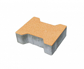 Тротуарная плитка 342 механический завод Катушка 200х165х80 мм, оранжевый