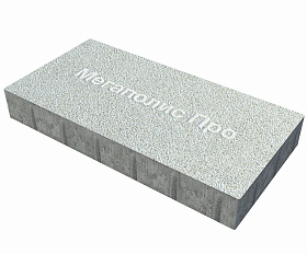 Пошаговая плита для дорожек 600x300x60 мм Белый с гранитной крошкой