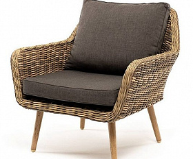 Кресло Прованс 4SIS из искусственного ротанга, цвет соломенный