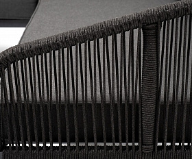 Лаунж-зона модульная Канны 4SIS из роупа (веревки), цвет темно-серый