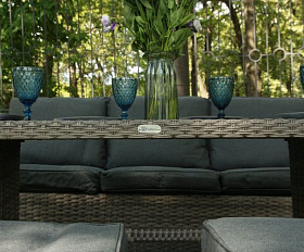 Комплект мебели Zoya Royal Family из искусственного ротанга, цвет серый