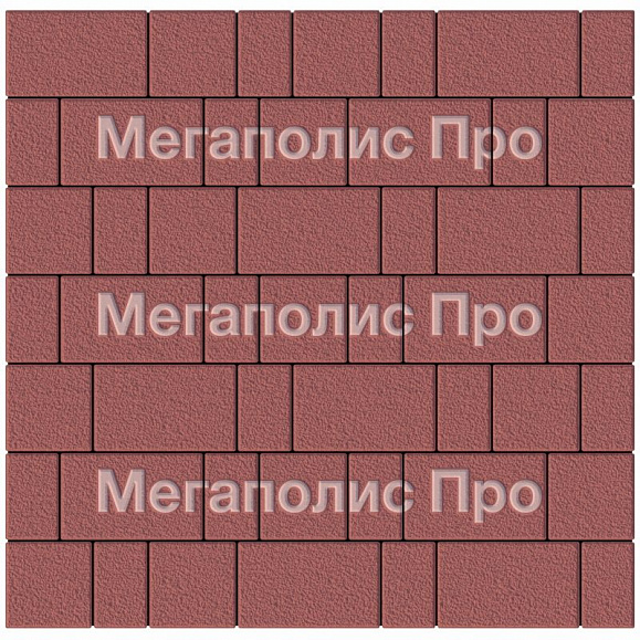 Тротуарная плитка Выбор Старый город А.1.Фсм.4 40 мм. Красный Гранит фото 3