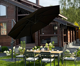 Зонт Sky Black Royal Family круглый в комплекте с утяжелителями