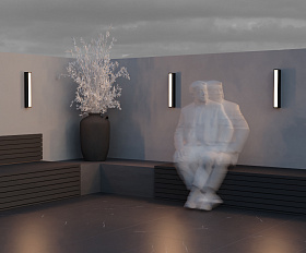 Настенный светильник (бра) Corte Maytoni O571WL-L20B3K цвет Черный