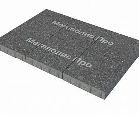 Тротуарная плитка Фабрика Готика Квадрат 400х400х60 мм Ильменит FINO