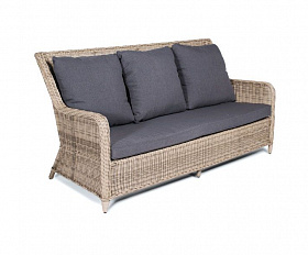 Обеденная группа Кортадо 4SIS из искусственного ротанга, цвет соломенный