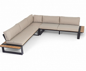 Тулон угловой модульный диван, каркас из алюминия