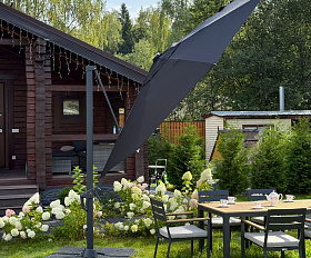 Зонт Sky Black Royal Family круглый в комплекте с утяжелителями