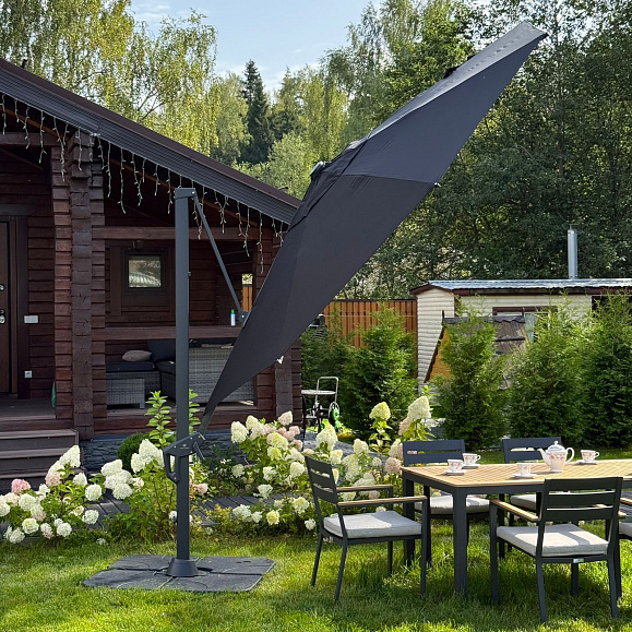 Зонт Sky Black Royal Family круглый в комплекте с утяжелителями фото 3