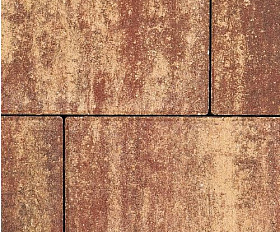 Тротуарная плитка Фабрика Готика Новый Город 240х160х60, 160х160х60, 80х160х60 мм Монохром Клинкер