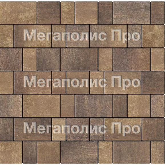 Тротуарная плитка Выбор Старый город Листопад А.1.Фсм.4 40 мм. Мокко фото 3