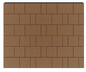 Тротуарная плитка Фабрика Готика Новый Город 40 мм PROFI Оранжевый на белом цементе п/п