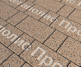 Тротуарная плитка Выбор Старый город 1Ф.6 60 мм. Стоунмикс Кремовый с черным