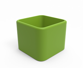 Кашпо Berkano Cubo 60 Spring Green