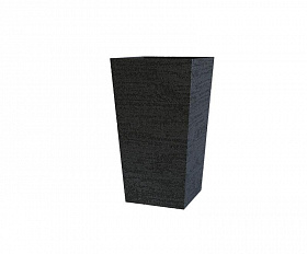 Кашпо Concretika Conic 30x30x50 Erosia Black