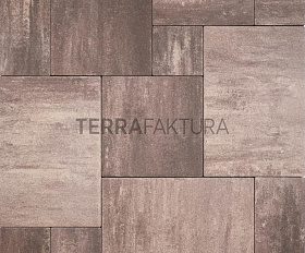 Тротуарная плитка Terrafaktura Ларго  60 мм Бархатный закат