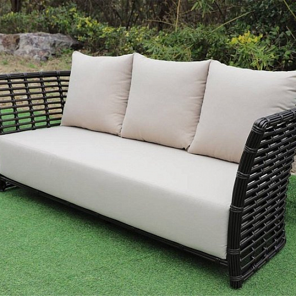 Диван Валенсия 4SIS из искусственного ротанга трехместный, цвет бронзовый фото 2