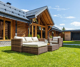 Комплект мебели Grand Vicky Royal Family из искусственного ротанга, цвет коричневый