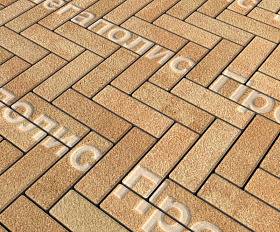 Тротуарная плитка Выбор Паркет Б.4.П.6 Листопад Гранит Сахара