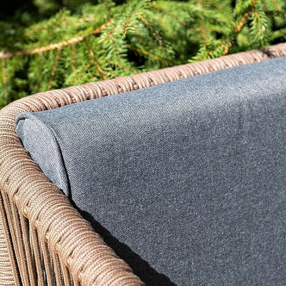 Лаунж-зона 4-местная Канны 4SIS из роупа (веревки), основание дуб, цвет коричневый фото 17