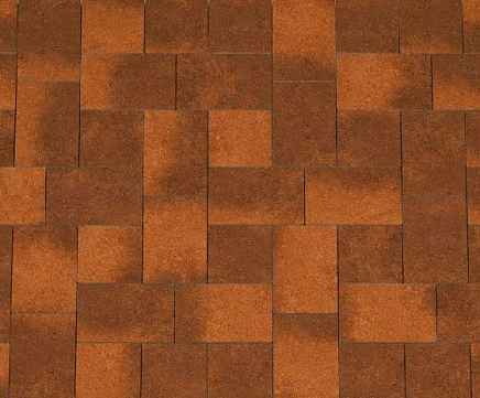 Тротуарная плитка Каменный Век Бельпассо Премио 60 мм. Коричнево-оранжевый