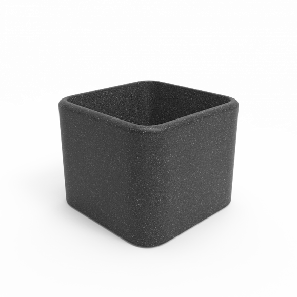 Кашпо Berkano Cubo 60 Black Granite фото 1