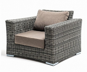 Кресло Боно 4SIS из искусственного ротанга, цвет графит