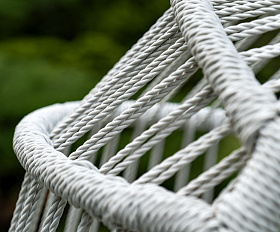 Севилья кресло-кокон из искусственного ротанга, цвет светло-серый