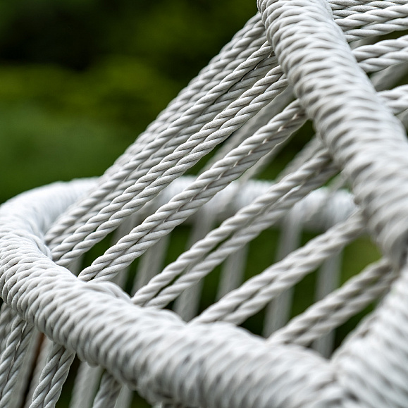 Севилья кресло-кокон из искусственного ротанга, цвет светло-серый фото 4