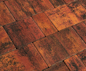 Тротуарная плитка 342 Механический завод Новый Город ColorMix 60мм Вулкан