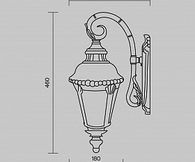 Настенный светильник (бра) Goiri Maytoni O029WL-01BZ цвет Бронза Антик