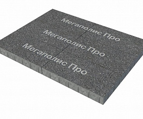 Тротуарная плита Фабрика Готика 600x300x80 мм Ильменит FINO