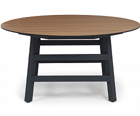 Рио стол из HPL круглый Ø160см, H75, цвет столешницы дуб