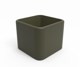 Кашпо Berkano Cubo 60 Olive green
