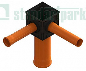 Дождеприемник PolyMax Basic ДП–30.30-ПП пластиковый черный