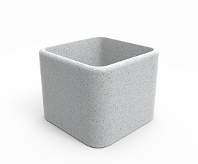 Кашпо Berkano Cubo 60 White Granite