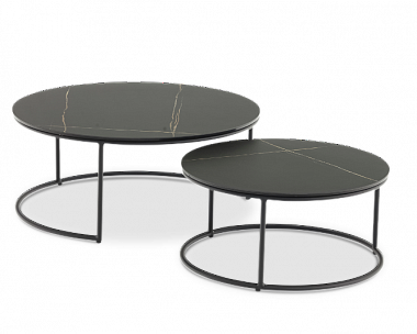 Комплект лаунж мебели Stockholm Brafritid, с двумя столами, антрацит/серый, алюминий