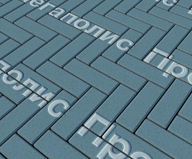 Тротуарная плитка Выбор Паркет Б.4.П.6 Стандарт Синий