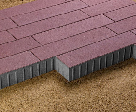 Тротуарная плитка 342 Механический завод Ригель трио 80 мм Красный