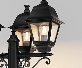 Садово-парковый светильник Abbey Road Maytoni O003FL-03B цвет Черный