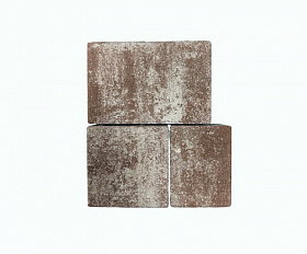 Тротуарная плитка Нобетек Новый город 1НГ6Ф Колормикс №25 Шоколад