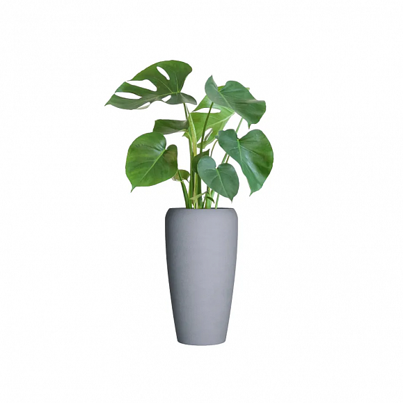 Кашпо TERRAFAKTURA Альто D38(44)х80 Арктик Грей фото 2