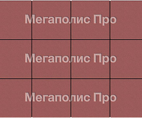 Тротуарные плиты Выбор Квадрат Б.1.К.6 300х300х60 мм Стандарт Красный