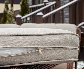 Обеденный комплект Albert Royal Family из искусственного ротанга, цвет коричневый