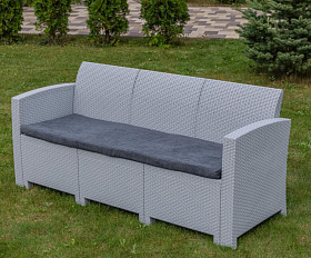 Обеденный комплект July XXL Royal Family из пластика, цвет светло-серый