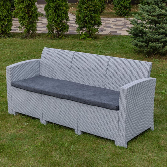 Обеденный комплект July XXL Royal Family из пластика, цвет светло-серый фото 6