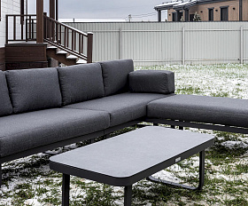 Лаунж-зона Gisselle Royal Family с угловым диваном из алюминия