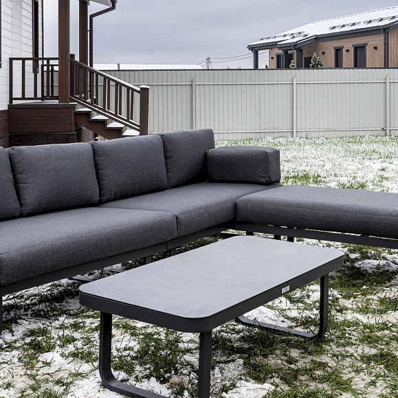 Лаунж-зона Gisselle Royal Family с угловым диваном из алюминия фото 4