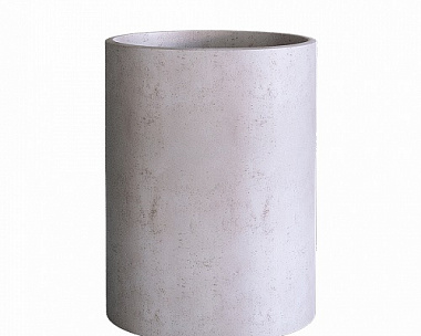 Кашпо Concretika Cylinder D50 H65 Concrete White