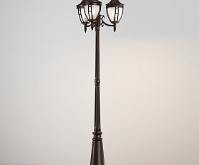 Садово-парковый светильник Rivoli Maytoni O026FL-03B цвет Черный